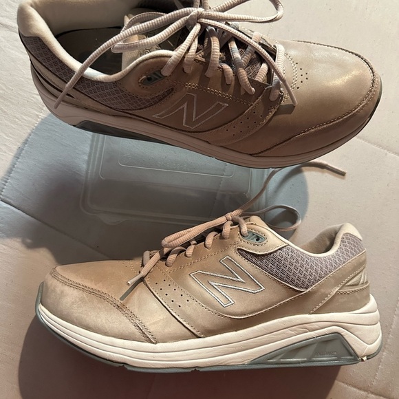 New Balance Taupe and Gray Walking Shoes - Picture 3 of 11